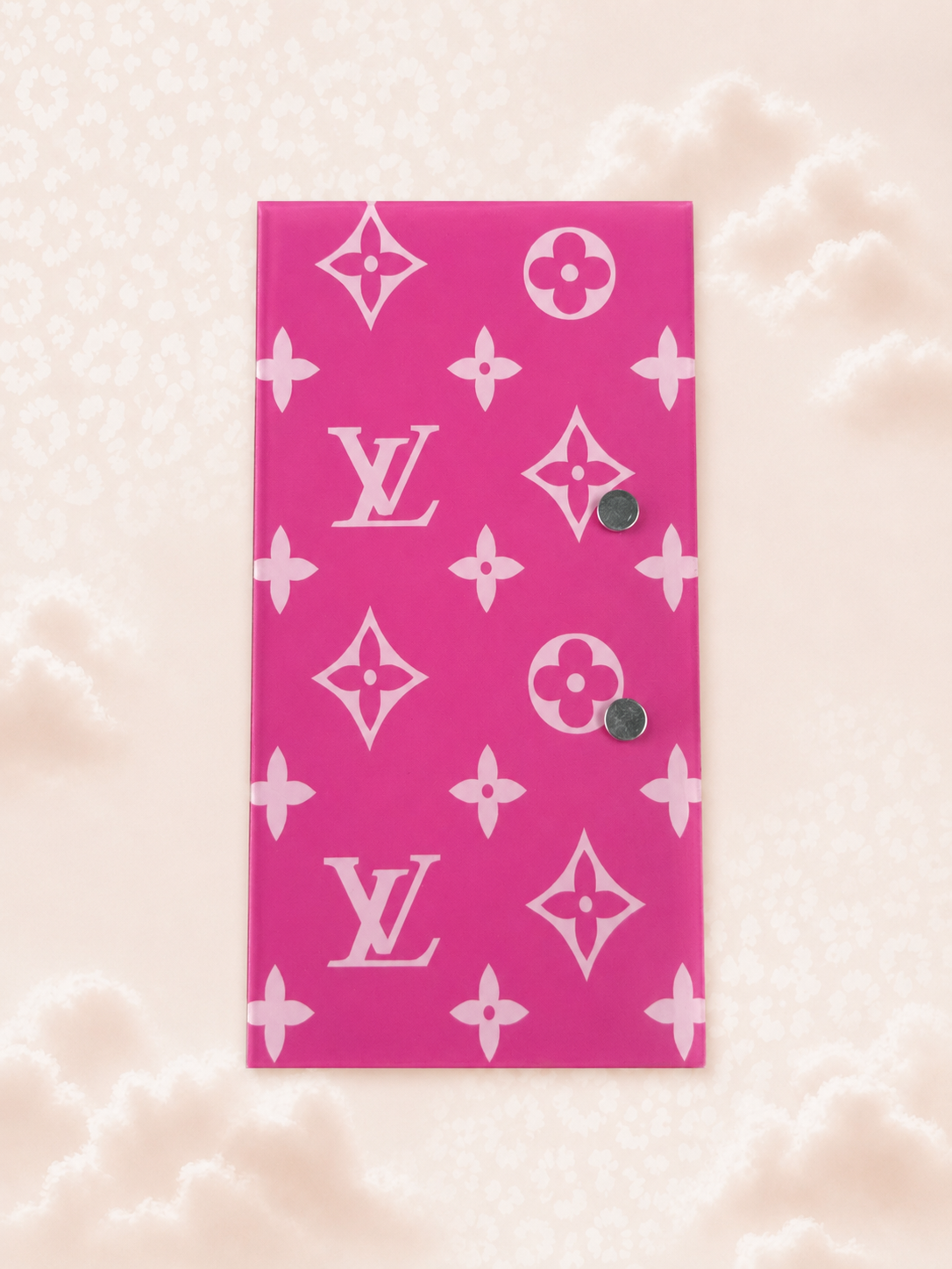 Pink LV lash tile
