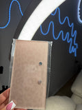 Beige cheetah lash tile
