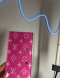 Pink LV lash tile
