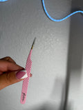 Fiber tip isolation straight curve tweezers
