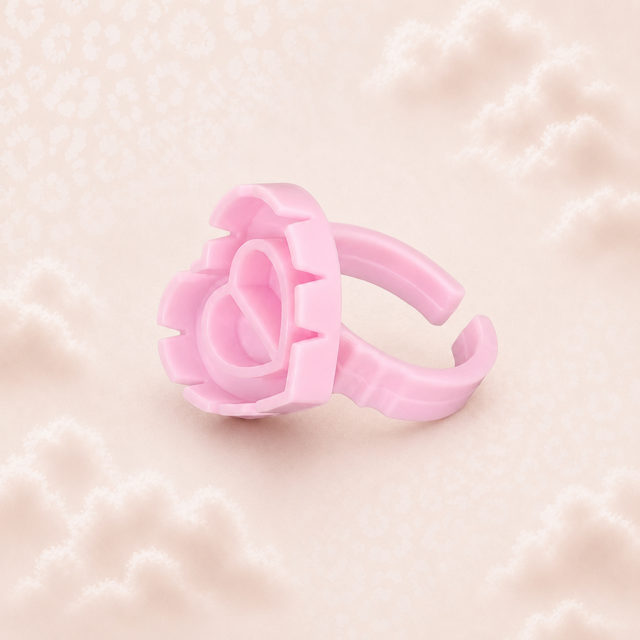 Heart shape glue rings
