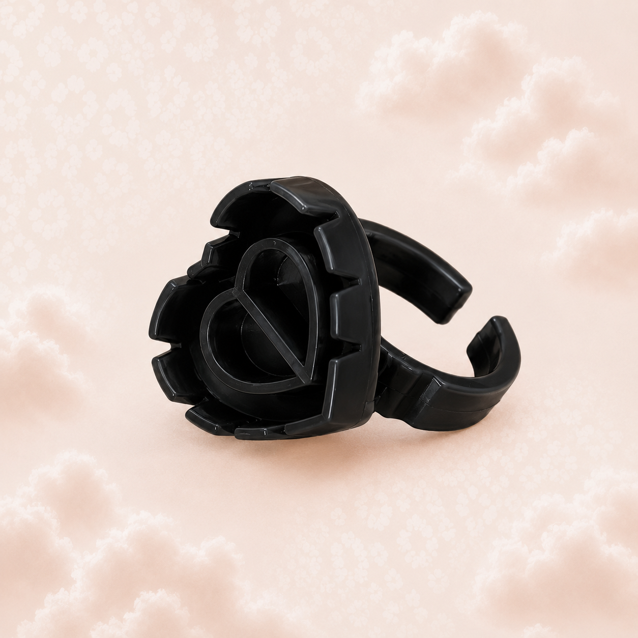 Heart shape glue rings